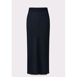 EENK Straight Knit Skirt Navy. WS363
